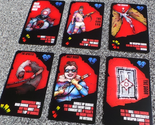 Red New York Enemy Boss Cards | James Caunce